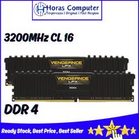 Gambar RAM Corsair Vengeance LPX Black 32GB ( 16 x 2 ) PC 25600 3200MHz DDR 4 dari Horascomp.id undefined 1 Tokopedia