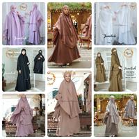 Gambar Gamis Wanita Jamilah Syari Milo Tua Fullerton French Khimar Cadar Ori - Milo Tua dari Hijab Syarqho undefined 3 Tokopedia