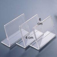 Gambar Name/price tag/Label Display/stand Acrylic/akrilik model L. 4x6 cm dari blessing acrylic undefined 1 Tokopedia