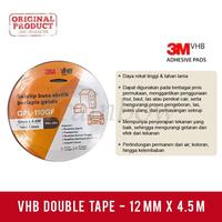 Gambar 3M VHB Double Tape , 12 mm x 4.5 M dari Rainbow Cleaning undefined 2 Tokopedia