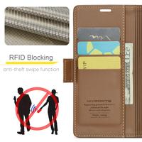 Gambar Myroots Leather Case Flip RFID Vivo For Y100 5g Soft TPU Lambskin Shockproof Phone Cover Case - Biru, VV Y100 5G dari Myroots store undefined 4 Tokopedia
