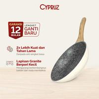Gambar Cypruz White Granite Frypan Wajan Anti Lengket 18/20/22/24/26/28cm - 26CM/FP-0706 dari TOKO JAWA ELECTRIK undefined 3 Tokopedia