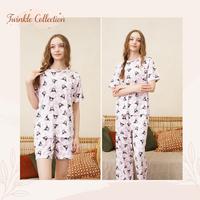 Gambar GREET NIGHT WEAR Set Piyama Wanita Bahan Tencel Modal Motif Kuromi TC-122 - H (Cln Pdk), L dari Twinklecollection undefined 1 Tokopedia