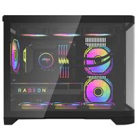 Gambar Darkflash Aigo ARC1 Aquarium Fish Tank Black & White | Curve PC Casing M-ATX | CPU PC Case Gaming - Hitam dari Foursquare Computer Bandung undefined 4 Tokopedia