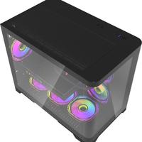Gambar Darkflash Aigo ARC1 Aquarium Fish Tank Black & White | Curve PC Casing M-ATX | CPU PC Case Gaming - Hitam dari Foursquare Computer Bandung undefined 5 Tokopedia