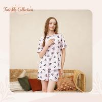 Gambar GREET NIGHT WEAR Set Piyama Wanita Bahan Tencel Modal Motif Kuromi TC-122 - H (Cln Pdk), L dari Twinklecollection undefined 3 Tokopedia