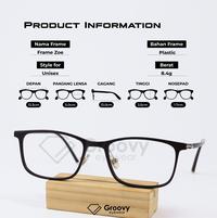 Gambar Groovy Eyewear - Kacamata Zoe Minus Antiradiasi Photocromic Blueray Bluecromic - Hitam Silver, Frame Saja dari Groovy Eyewear undefined 4 Tokopedia