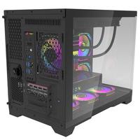 Gambar Darkflash Aigo ARC1 Aquarium Fish Tank Black & White | Curve PC Casing M-ATX | CPU PC Case Gaming - Hitam dari Foursquare Computer Bandung undefined 3 Tokopedia