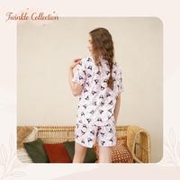 Gambar GREET NIGHT WEAR Set Piyama Wanita Bahan Tencel Modal Motif Kuromi TC-122 - H (Cln Pdk), L dari Twinklecollection undefined 5 Tokopedia