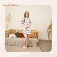 Gambar GREET NIGHT WEAR Set Piyama Wanita Bahan Tencel Modal Motif Kuromi TC-122 - H (Cln Pdk), L dari Twinklecollection undefined 4 Tokopedia