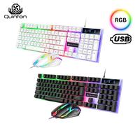 Gambar Keyboard Gaming Quinton T350 Rgb Wired Keyboard And Mouse Combo - Putih dari Kingdom Game undefined 1 Tokopedia