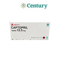 Gambar CAPTOPRIL 12.5MG 1 STRIP ISI 10 TABLET / HIPERTENSI / JANTUNG dari Apotik Century undefined 1 Tokopedia