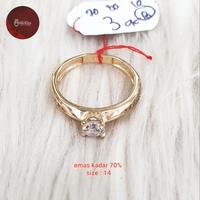 Gambar cincin fashion ad banyak emas kadar 70% berat 3gram size : 14 dari Toko Mas Mahkota undefined 1 Tokopedia