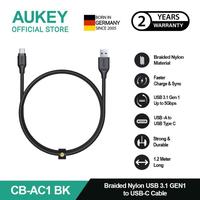 Gambar AUKEY Kabel Charger USB A to USB-C CB-AC1 Braided Nylon 1.2M dari Golden Casuarina undefined 1 Tokopedia