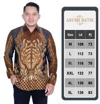 Gambar Seragam Batik Pria Bapak Kemeja Panjang Lapis Furing Premium Karang Taruna Hajatan Panitia Pernikahan Jumbo Big Size M -4L 5L XXXXL - non furing, M dari Arumi Batik undefined 5 Tokopedia