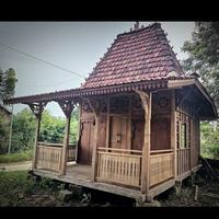 Gambar rumah gladak kayu jati lawasan - rumah joglo Limasan jati kuno rumah panggung jati dari Prayogo meubel undefined 1 Tokopedia