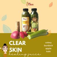 Gambar Clear Skin Healing Juice 250ml Jus untuk jerawat Cold Pressed My Chia seledri burdock kale apel - Gut Healer dari My Chia undefined 2 Tokopedia