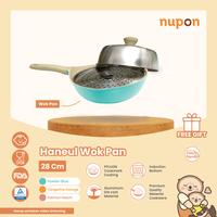 Gambar NUPON  Panci Fry Pan Casserole Pan Wok Pan 28cm Anti Lengket PFOA Free - Casserole 28CM, Salmon Peach dari Nupon Shop undefined 2 Tokopedia