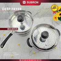 Gambar SUBRON Panci 22cm Deep Fryer Kukus Steam Saringan Multifungsi 3in1 - Model B dari SUBRON KITCHENWARE undefined 3 Tokopedia