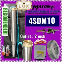 Gambar Pompa satelit 4 inch " 2 Hp MAXON Debit 14kubik Plus KOMPLIT Set Kabel TEMBAGA 100 meter submersible sibel dari Luxe Pump undefined 1 Tokopedia