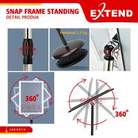 Gambar Stand Display Poster Snap Frame Steel Black A3 A4 Sign Board Tripod - TS-Steel A3 dari Foyu Photo Jakarta undefined 3 Tokopedia