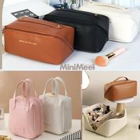 Gambar Tas kosmetik Make Up LUXURY travel penyimpanan waterproof multifungsi tas Makeup kulit PU tebal - PINK, Pouch Make Up M dari minimeet undefined 1 Tokopedia