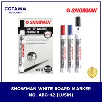 Gambar Spidol Snowman Whiteboard Marker Papan Tulis BG 12 / ABG 12 - 1 lusin isi 12 pcs - ABG 12, Hitam dari Cotama Stationery undefined 1 Tokopedia