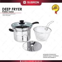 Gambar SUBRON Panci 22cm Deep Fryer Kukus Steam Saringan Multifungsi 3in1 - Model B dari SUBRON KITCHENWARE undefined 1 Tokopedia