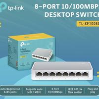 Gambar TP-LINK TL-SF1008D 8-port 10/100mbps desktop switch Kabel dari Click & Go Tokopedia undefined 1 Tokopedia