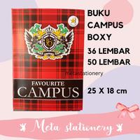 Gambar Buku Catatan / Buku Tulis Campuss Bintang Obor Ukuran Boxy ( 1 pack ) - 50 Lembar dari Meta Stationery_NEW undefined 1 Tokopedia