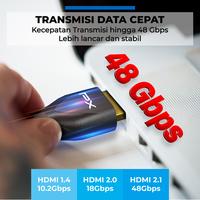 Gambar Kabel HDMI to HDMI 8K 4K 120Hz Ultra HD HDR eARC TV Laptop Monitor PC Proyektor PS XBOX Display HDMI 2.1 HDMI 2 Meter PX HDMI-2S dari PX Official Store undefined 5 Tokopedia