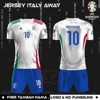 Gambar Setelan jersey kaos sepak bola timnas itali baju piala eropa jerman 2024 - Putih, M dari JerseyMinded undefined 2 Tokopedia