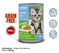 Gambar MAKANAN KUCING PREMIUM ANIMAL&CO KALENG 400 GR MAKANAN BASAH ANIMAL AND CO WET FOOD CAT BEST SELLER TERMURAH - KITTEN SALMON dari PETSHOP SHANTY SAFIRA undefined 3 Tokopedia