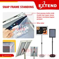 Gambar Stand Display Poster Snap Frame Steel Black A3 A4 Sign Board Tripod - TS-Steel A3 dari Foyu Photo Jakarta undefined 4 Tokopedia