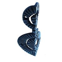 Gambar 110mm Plat Kuningan Decoratif Hias Pojok / Solid Brass Skiffers / Brass Corner Protector - DCR1270H / Stacked Shell Spiral / Antique Black dari Heritage Brass undefined 1 Tokopedia