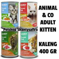 Gambar MAKANAN KUCING PREMIUM ANIMAL&CO KALENG 400 GR MAKANAN BASAH ANIMAL AND CO WET FOOD CAT BEST SELLER TERMURAH - KITTEN SALMON dari PETSHOP SHANTY SAFIRA undefined 1 Tokopedia