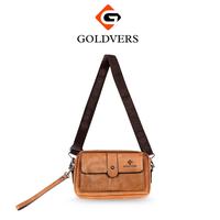 Gambar Tas Selempang Pria Handbag Tas Tangan Pria Cowok Kulit Waterproof - Hitam dari goldvers undefined 1 Tokopedia