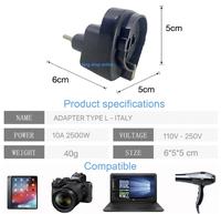 Gambar Colokan Steker Travel Adapter Konverter EU US Ke Italy Etiopia Type L - Adapter travel EU to Italy Chili 2500W dari King Shop Online undefined 2 Tokopedia