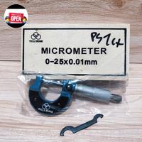 Gambar Micrometer Mikrometer Sekrup 0-25mm X 0.01mm 0 - 25 Mm Mikrometer Diameter Luar Alat Ukur Ketebalan dari familyhardwarestore undefined 1 Tokopedia