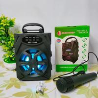 Gambar SPEAKER BONUS MIK WITH MIC KARAOKE / SPEAKER BLUETOOTH KARAOKE dari Yoselin Store undefined 4 Tokopedia