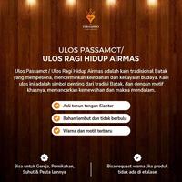 Gambar [Produk Terbaik] Ulos Passamot Ulos Hela Airmas Pakaian Tradisional - Ulos Hela Biasa, GRATIS BORDIR dari TRX&amp;STORE undefined 2 Tokopedia