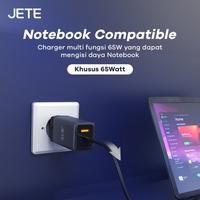 Gambar Charger HP JETE E11 GaN Fast Charger 45 Watt 2 Output PD Type C - Garansi 2 Tahun - Hitam dari Doran Gadget Store undefined 5 Tokopedia