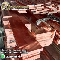 Gambar plat tembaga busbar/tembaga batangan 5mm x 30mm x 150mm - murni dari Logamindo jaya undefined 2 Tokopedia