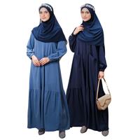 Gambar Shala Dress Gamis Muslim Wanita by Zinnia - Navy / Size M dari Radeefstore undefined 1 Tokopedia