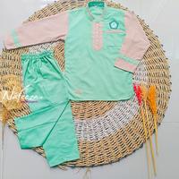 Gambar Seragam Anak TPA Setelan Baju Muslim Kemeja Gamis Set Jilbab Koko Custom Atasan Tunik Katun dari Nafeeza Seragam undefined 3 Tokopedia