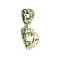 Gambar 110mm Plat Kuningan Hias Pojok / Solid Brass Skiffers / Brass Corner Protector - DCR1270A / Stacked Shell Spiral / Polished Brass dari Heritage Brass undefined 3 Tokopedia