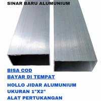 Gambar HOLLOW 1"x2" UKURAN CM 2,5CM X 5 CM COCOK BUAT JIDAR - SILVER, 100cm dari Rusmaku undefined 1 Tokopedia
