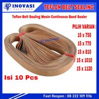 Gambar Teflon Belt Sealing Belt Vanbelt Pita Sealer Sparepart Mesin Continuous Band Sealer ORIGINAL - 15x770 dari INOVASI PACKAGING undefined 1 Tokopedia