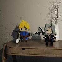 Gambar Hot Game the Fantasied Brickheadzs Cloud Sephiroth Building Blocks Set dari Azzure Couture undefined 3 Tokopedia