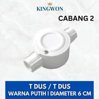 Gambar T DUS T DOS CABANG 1/2/3/4 PUTIH 20 MM / CROSS DOS / TDOS / TDUS CONDUIT LISTRIK RUMAH SAMBUNGAN KABEL - 2 dari Kingwon.id undefined 3 Tokopedia
